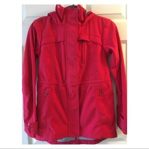 Red Athleta Fleece-Lined Jacket
